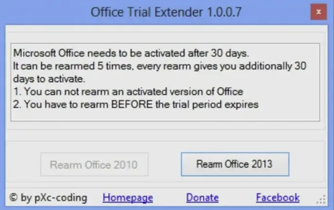 Office Trial Extender